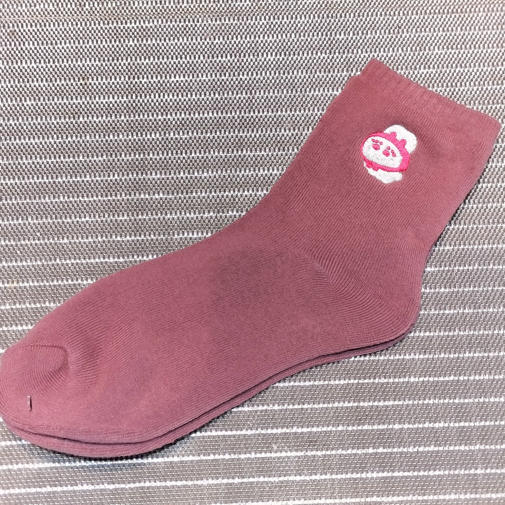 刺繍ワンポイントふわもち靴下