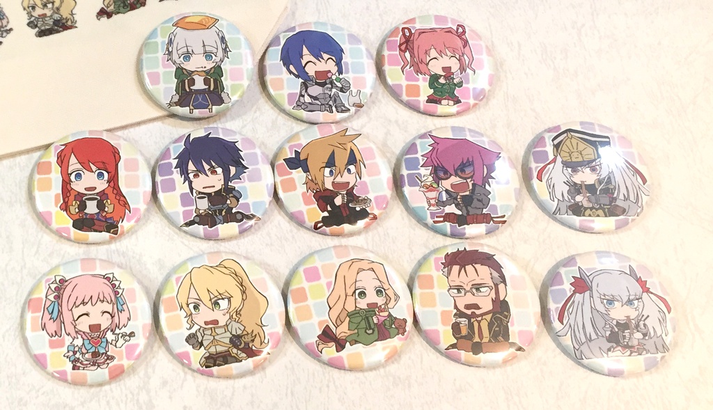 被造物+お食事 缶バッチ