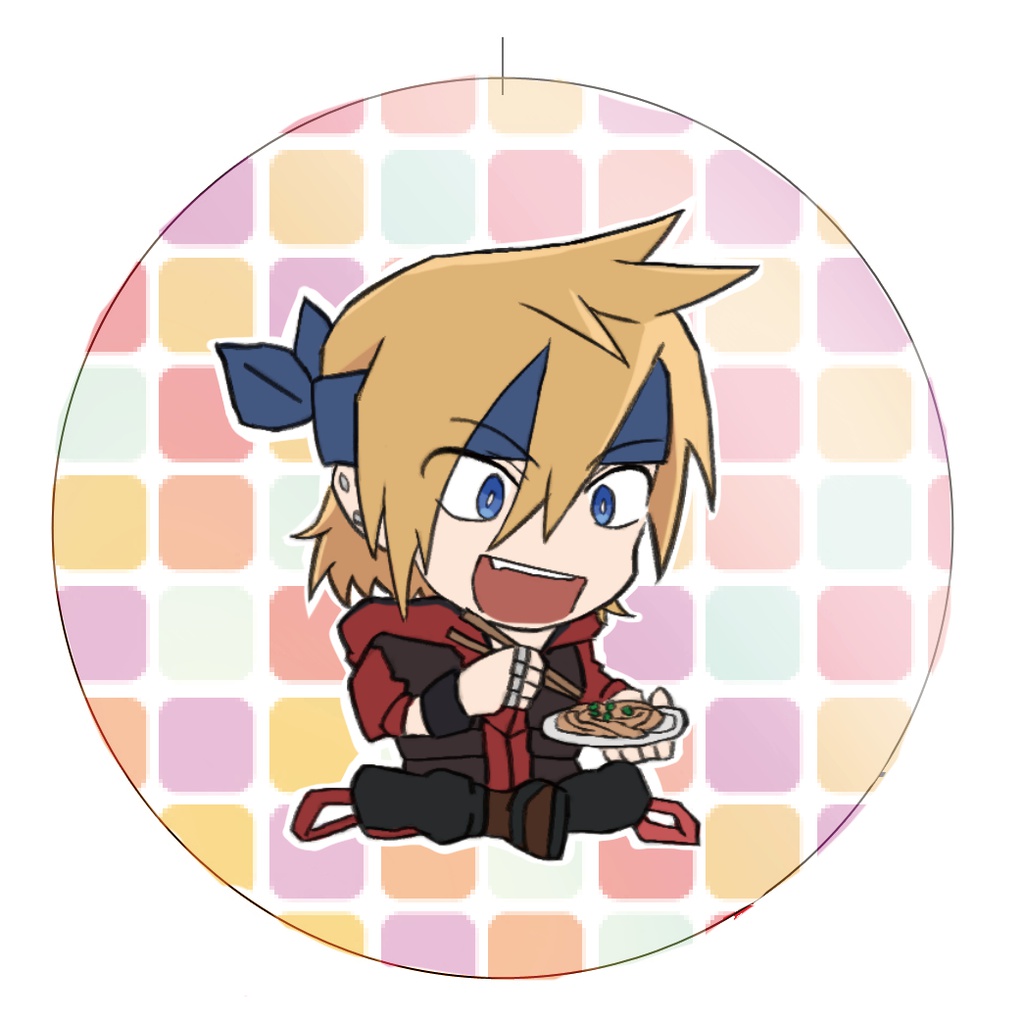 被造物+お食事 缶バッチ