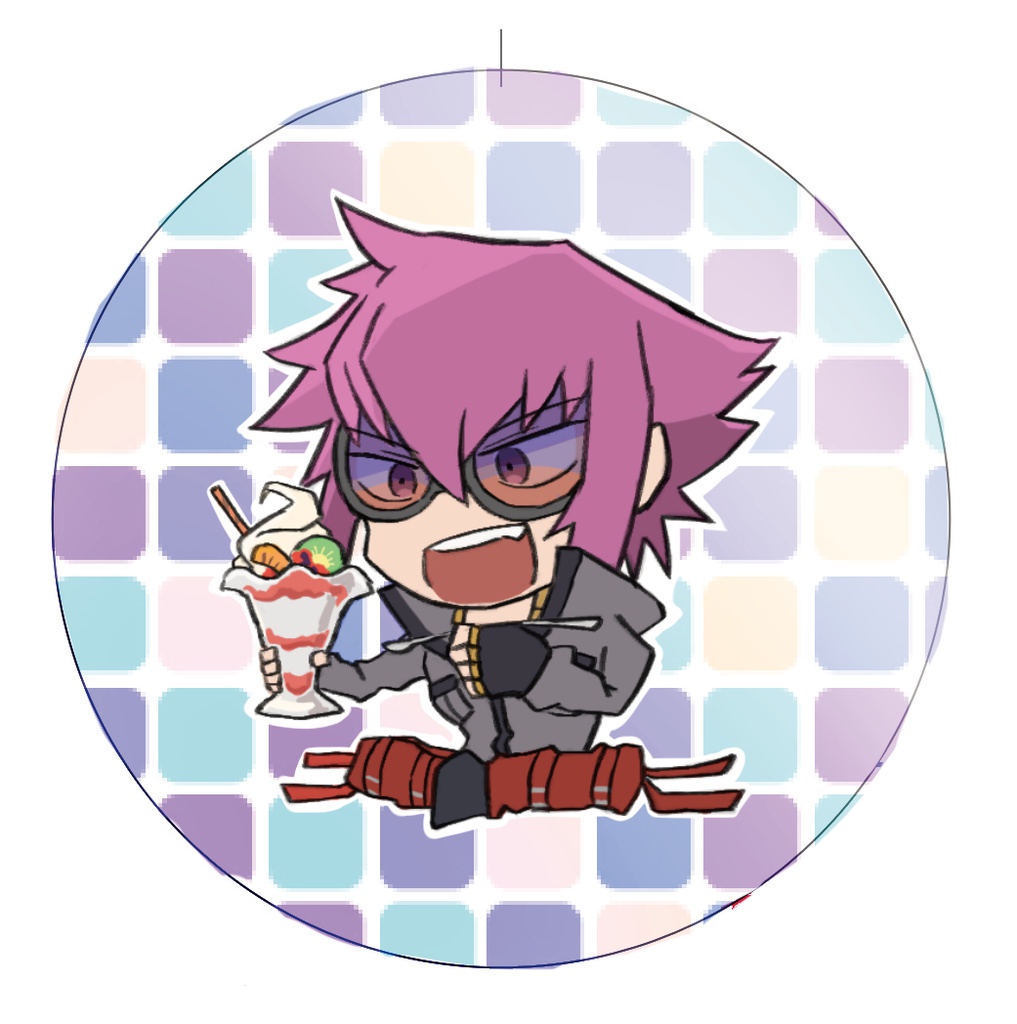 被造物+お食事 缶バッチ