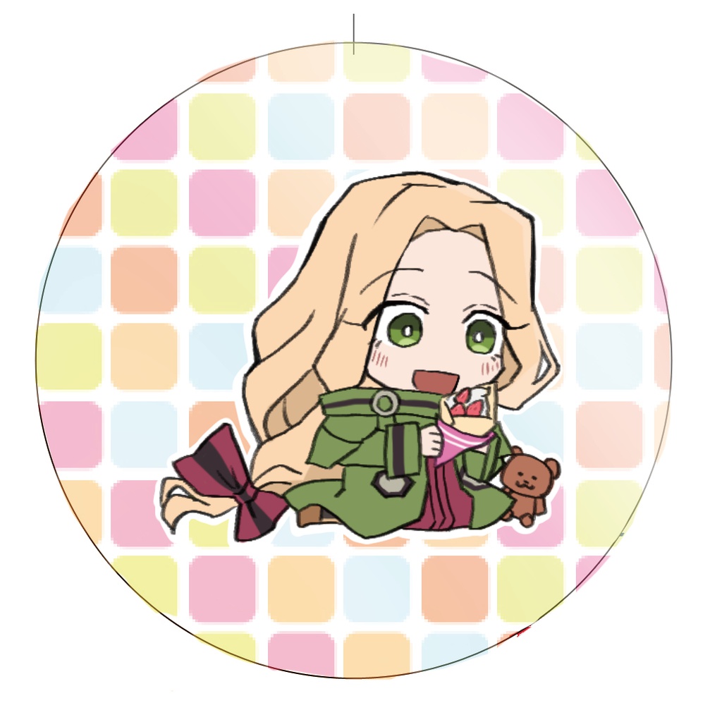 被造物+お食事 缶バッチ