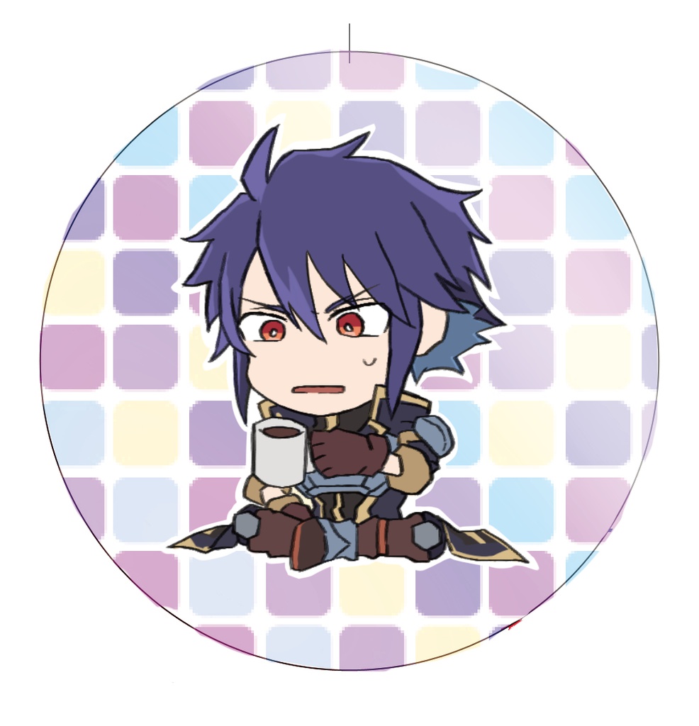 被造物+お食事 缶バッチ