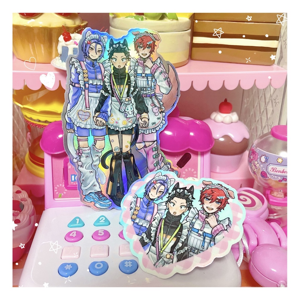 騎士サンドジャージメイドステッカー&トレカセット
