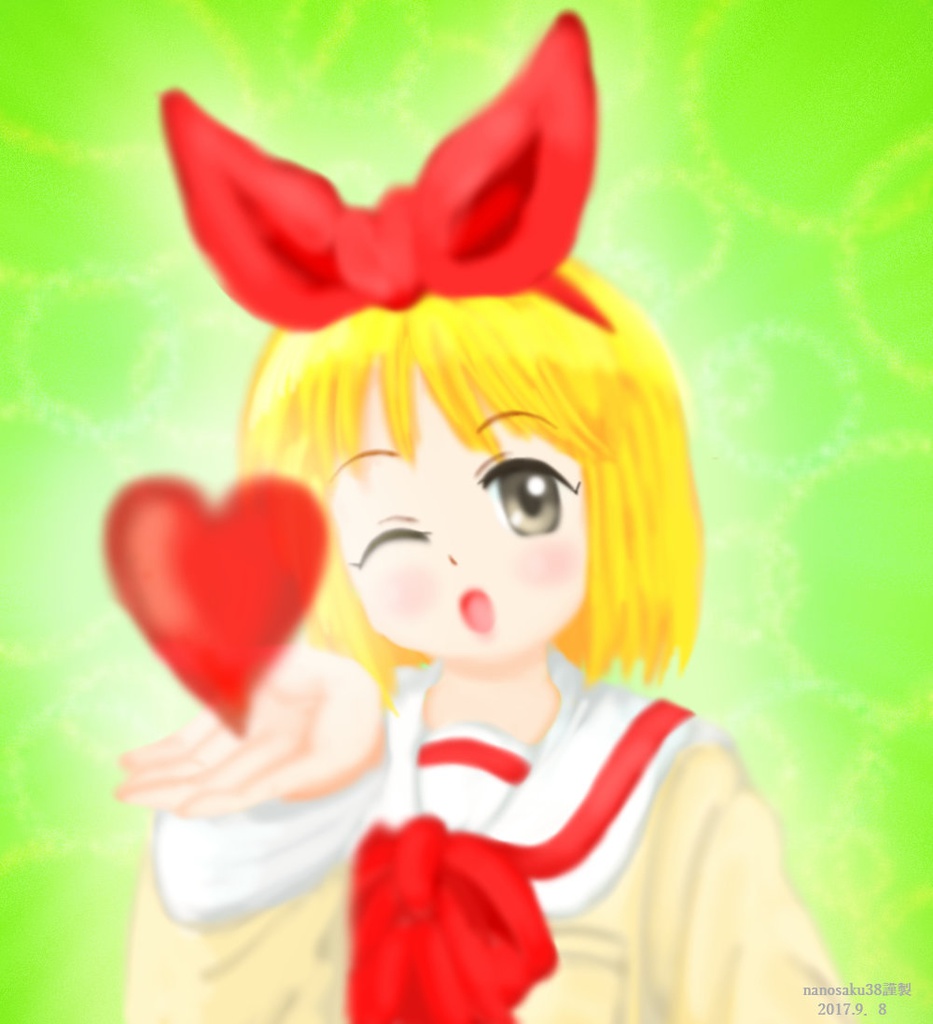 投げキッス安中さん缶バッジ(2017年バージョン)