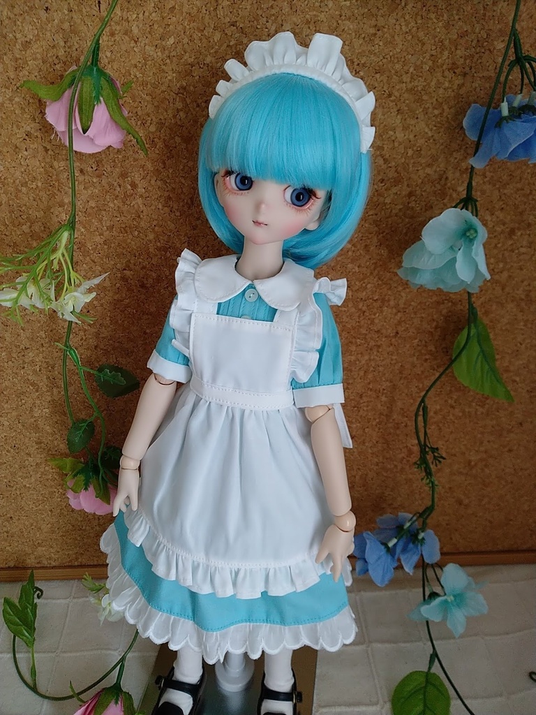 メイド服 夏用 ワンピース エプロンセット 水色 Sdm Mdd パラボックス40サイズ 424closet Booth