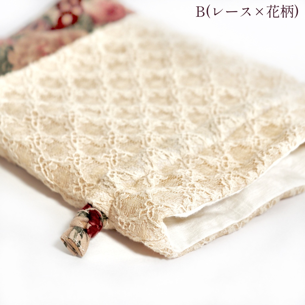 アンティーク調巾着ポーチ