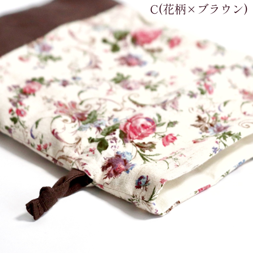 アンティーク調巾着ポーチ