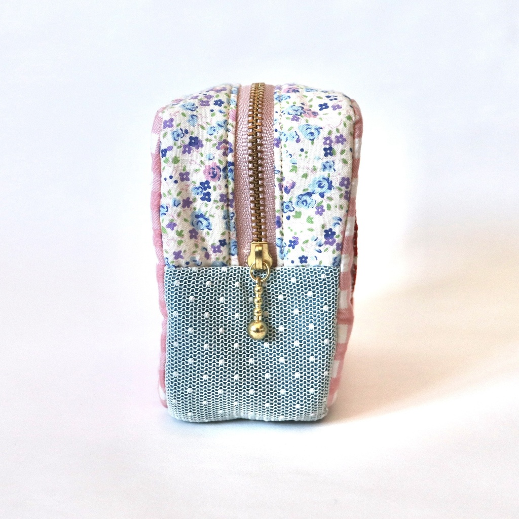 ハートパッチワークポーチ