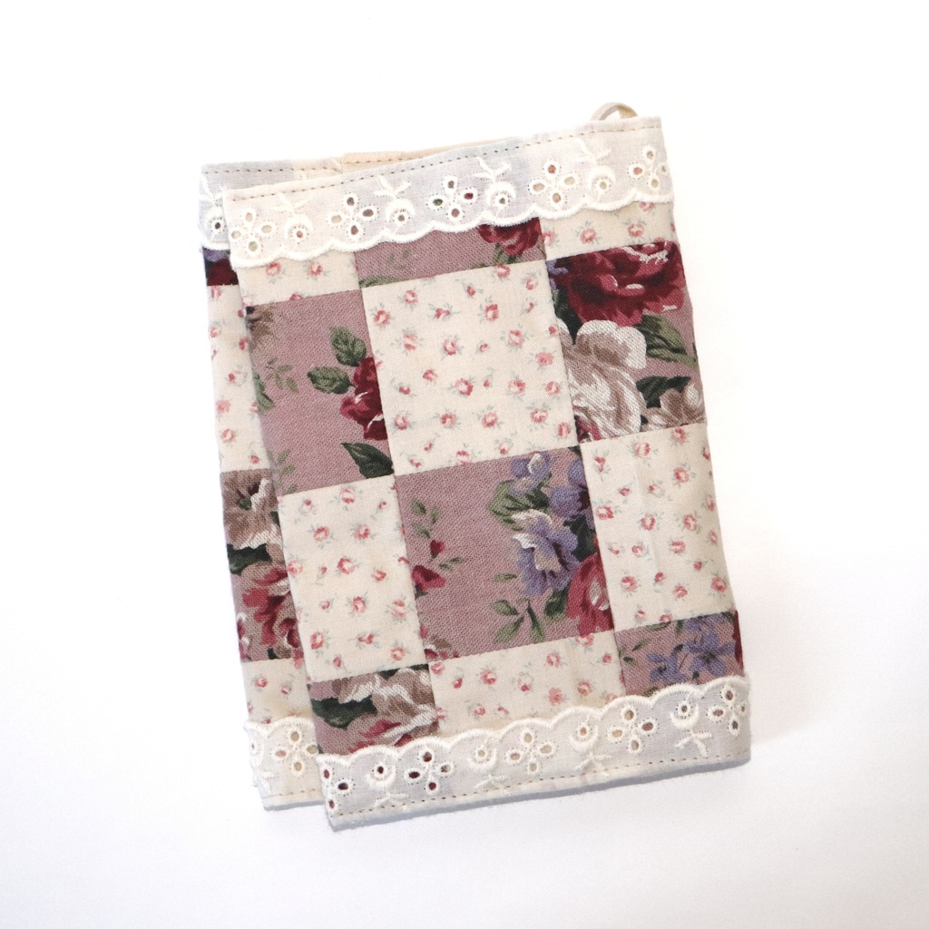 パッチワーク文庫版ブックカバー