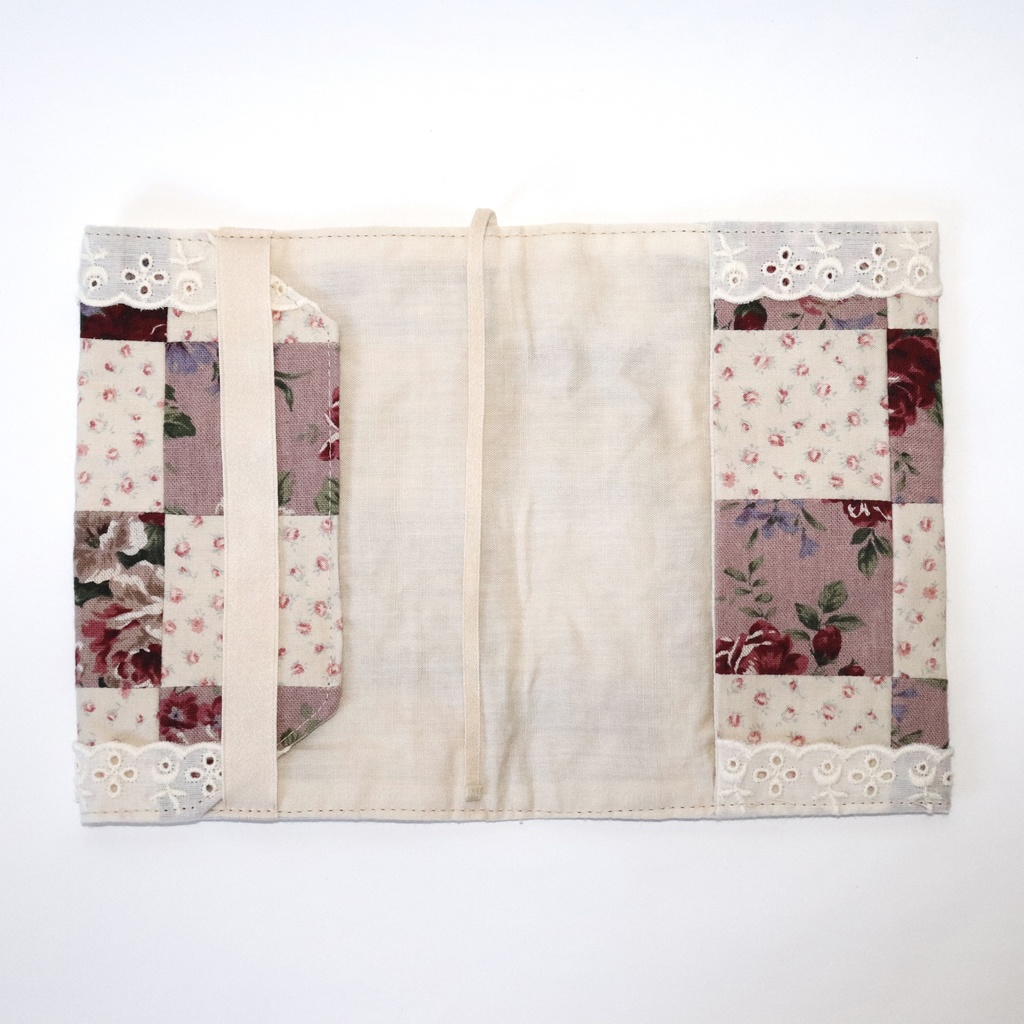 パッチワーク文庫版ブックカバー