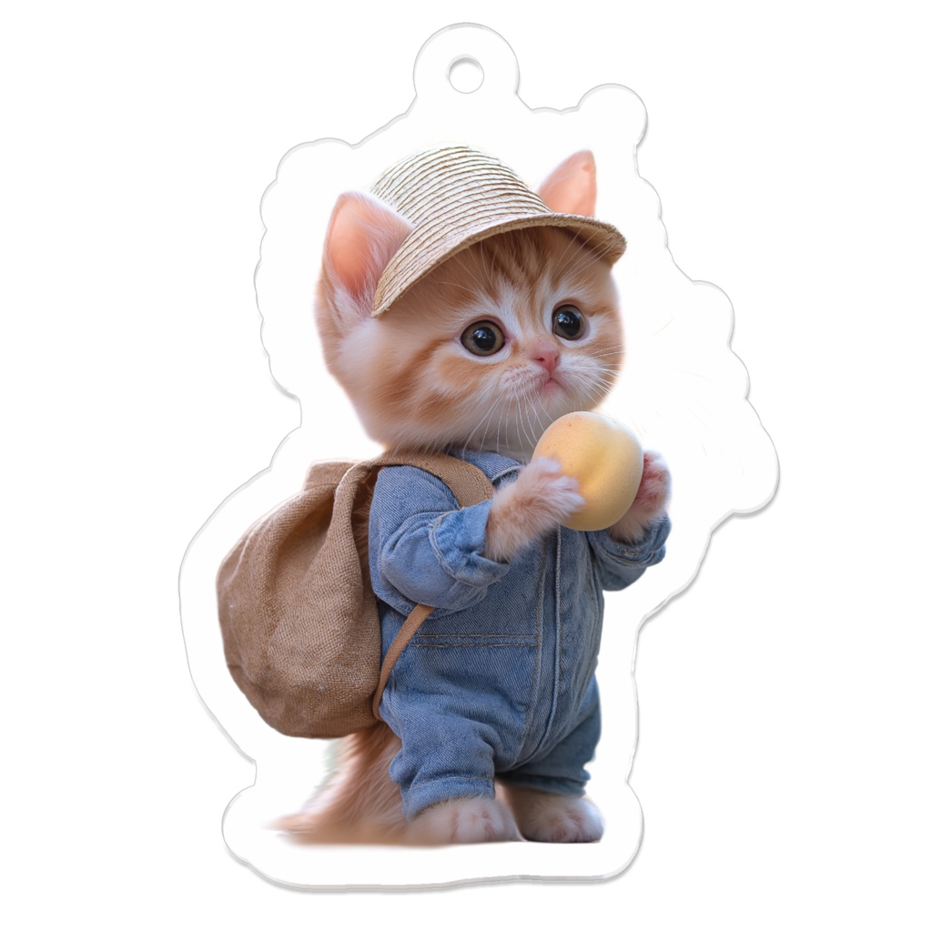 【アクリルキーホルダー】デニムのむぎ