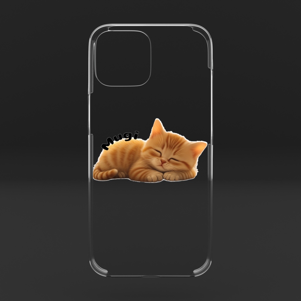 【居眠りむぎ】スマホケース