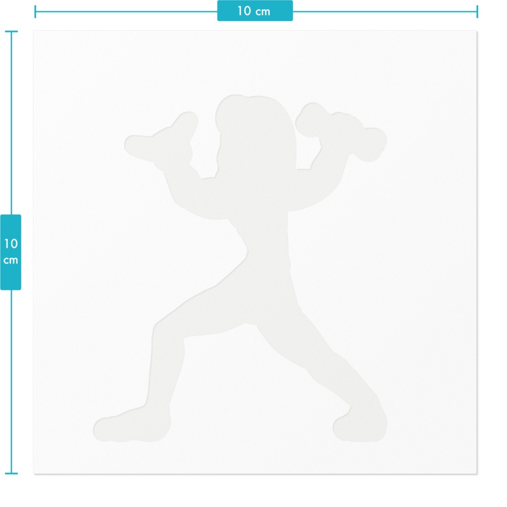 細マッチョ不審者ステッカー