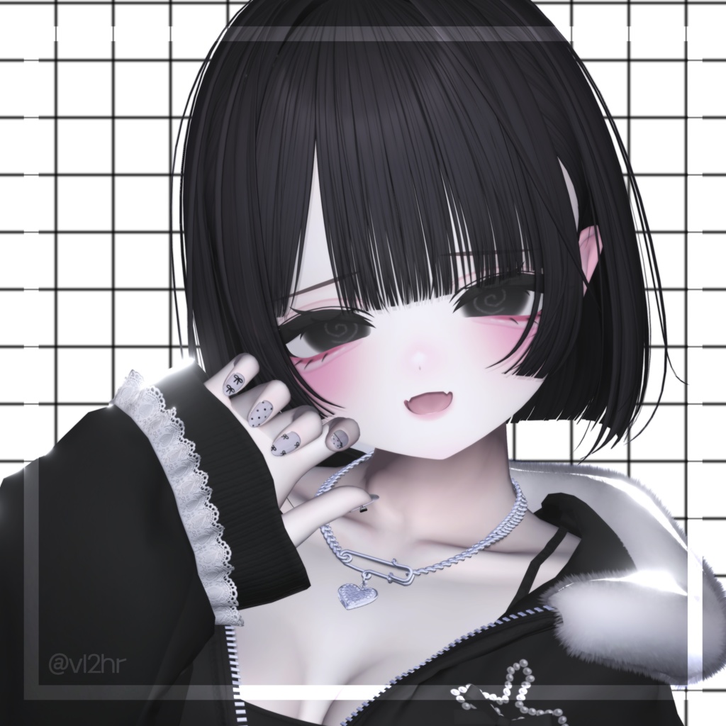 【10アバター対応】 Dot Love Nail