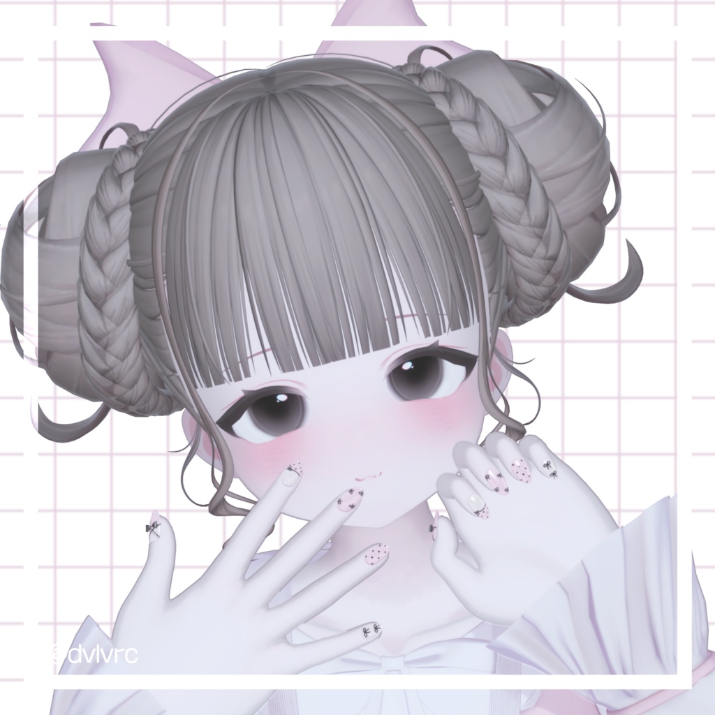【10アバター対応】 Dot Love Nail