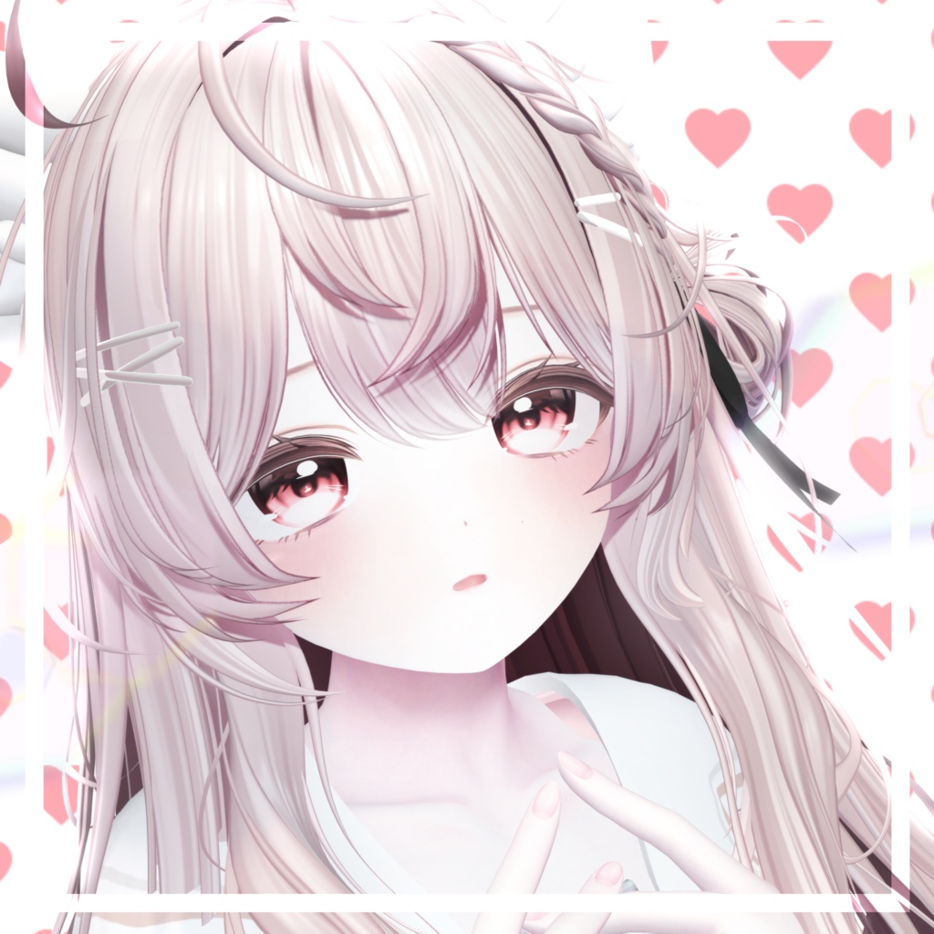 【10アバター対応】 Red Beryl Eye Texture