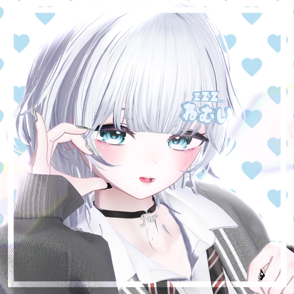 【10アバター対応】 Red Beryl Eye Texture