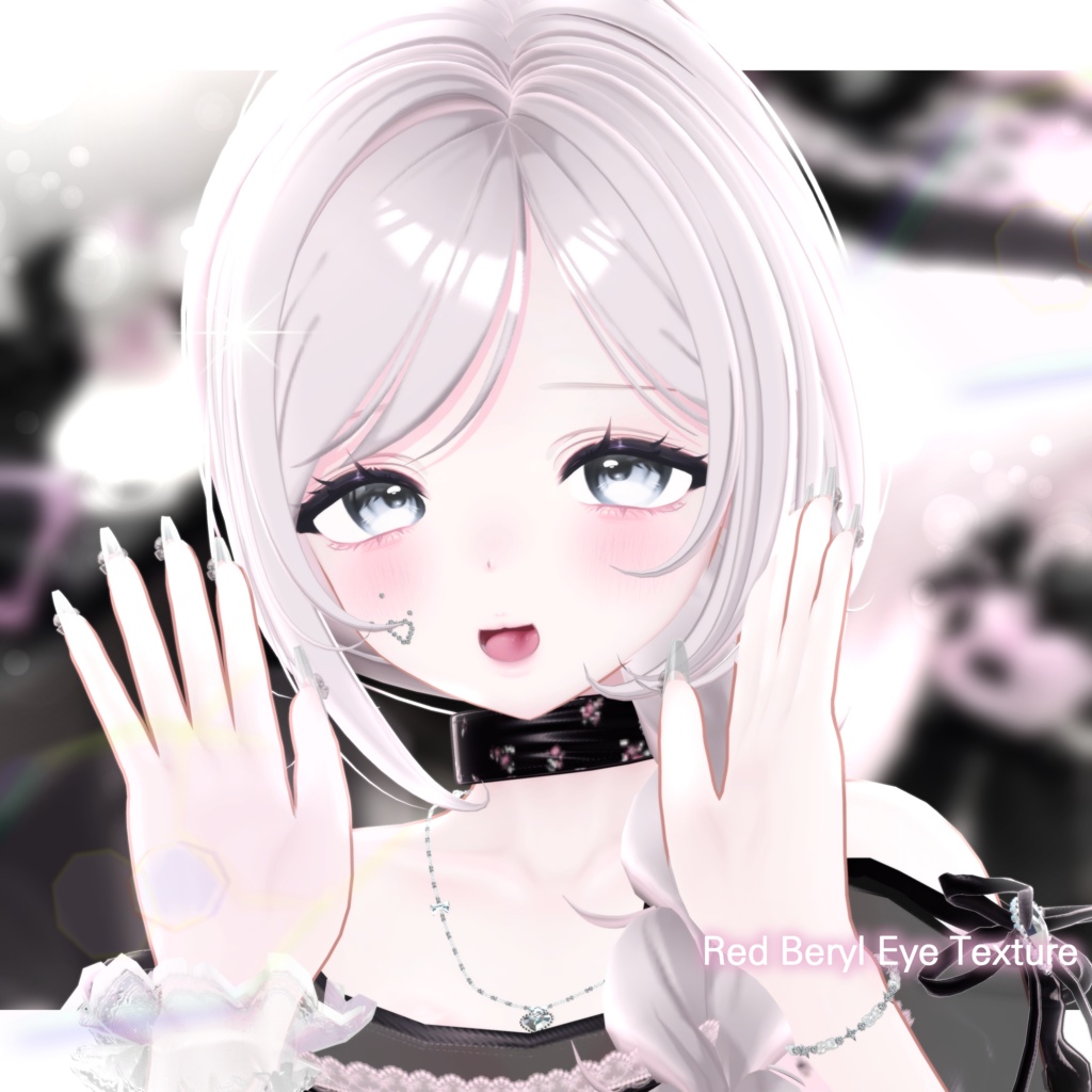 【11アバター対応】 Red Beryl Eye Texture