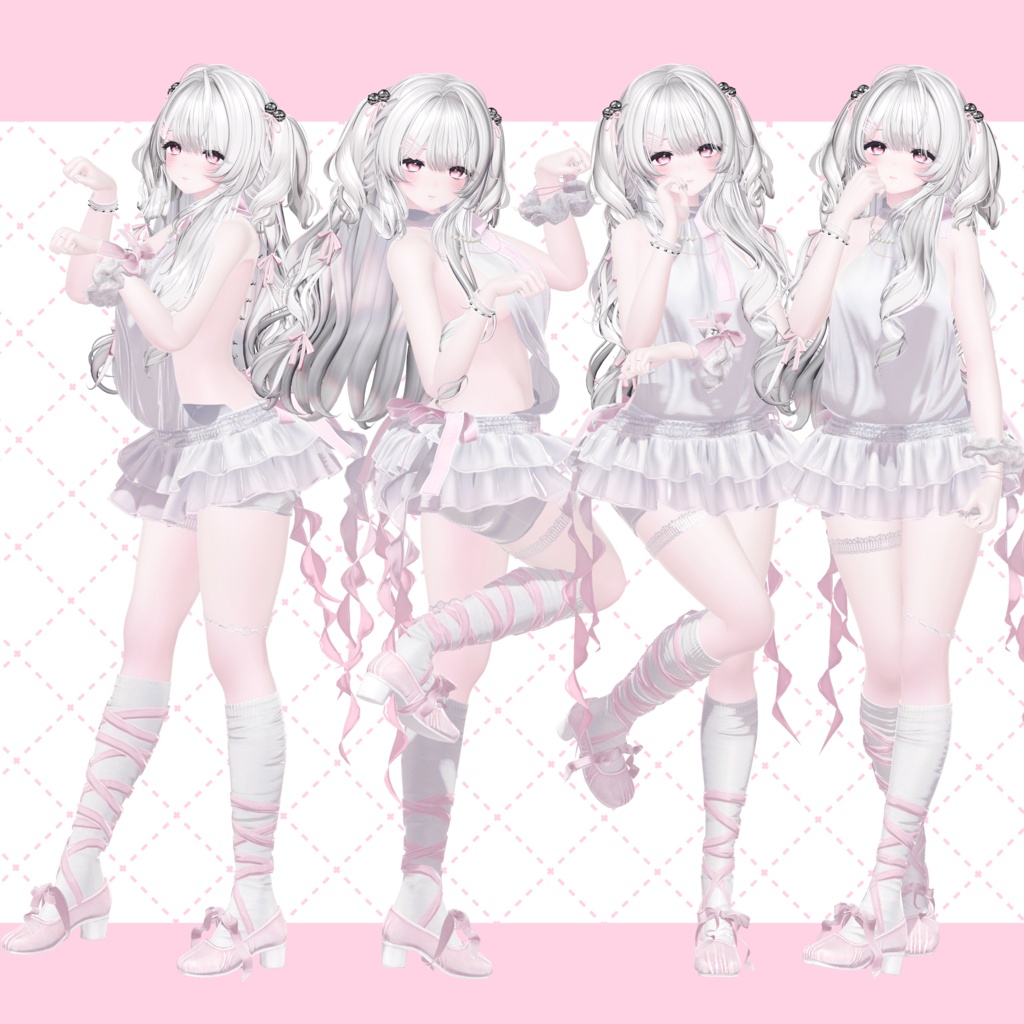 【無料版あり】4ngel cat pose set 1