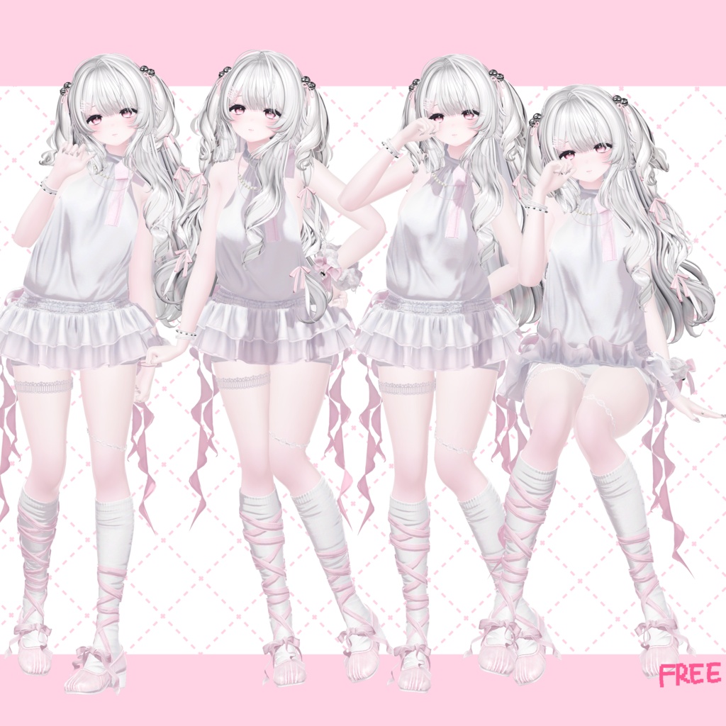 【無料版あり】4ngel cat pose set 1