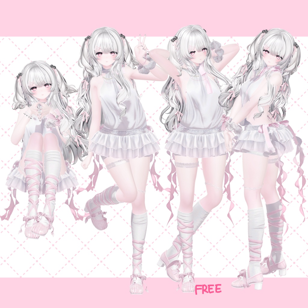 【無料版あり】4ngel cat pose set 1