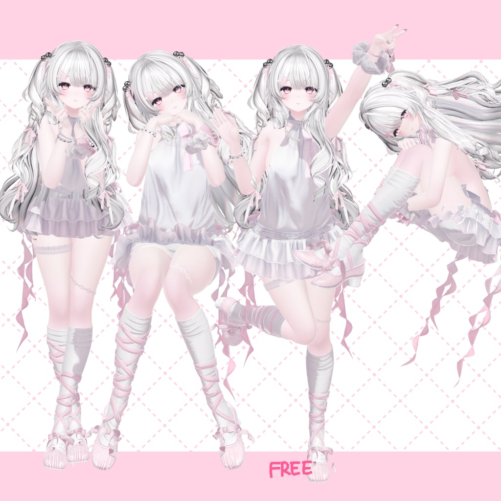 【無料版あり】4ngel cat pose set 1
