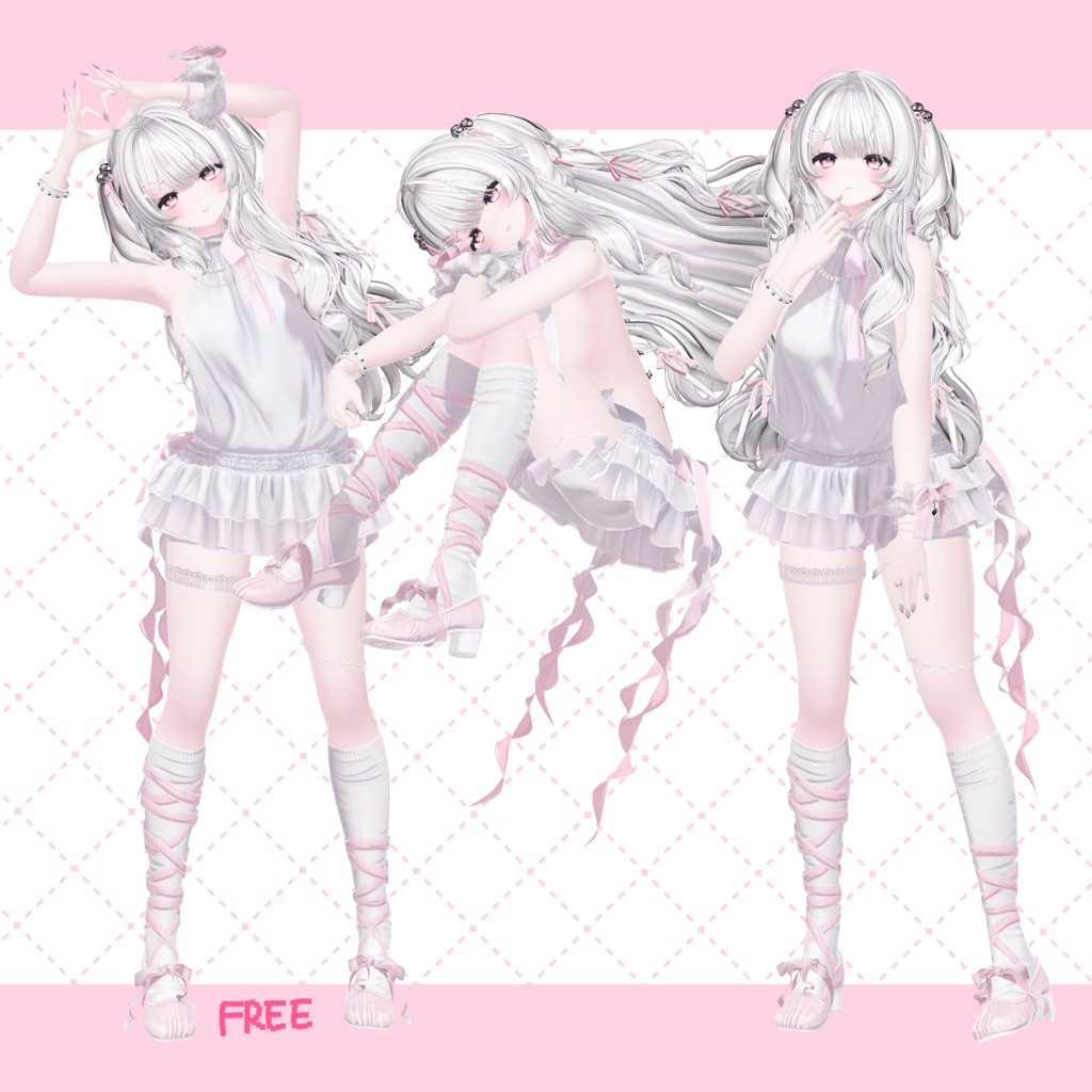 【無料版あり】4ngel cat pose set 1