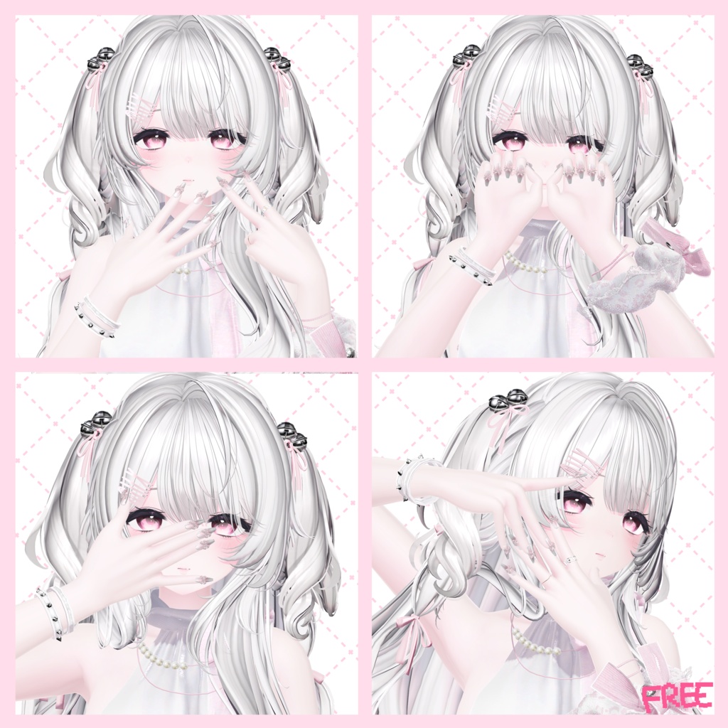 【無料版あり】4ngel cat pose set 2