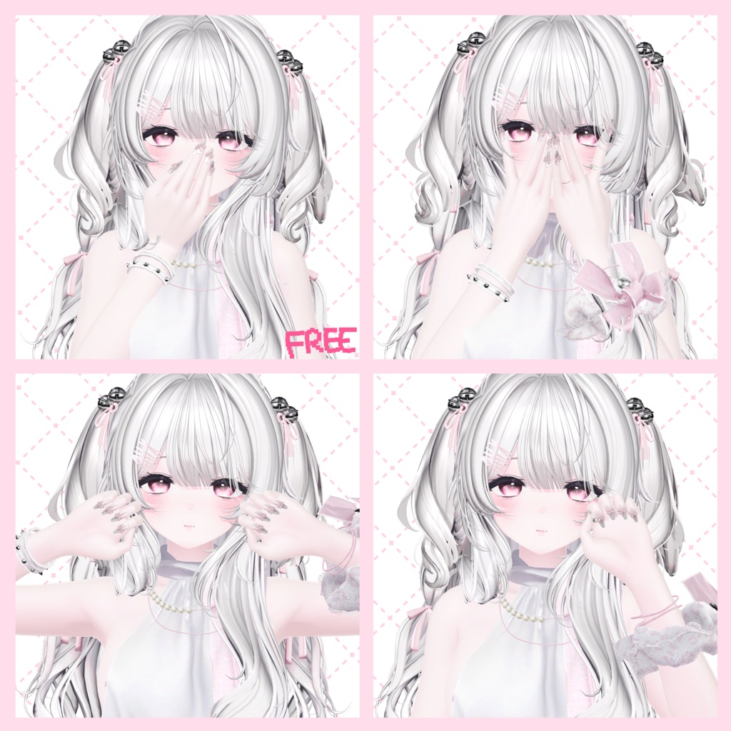 【無料版あり】4ngel cat pose set 2