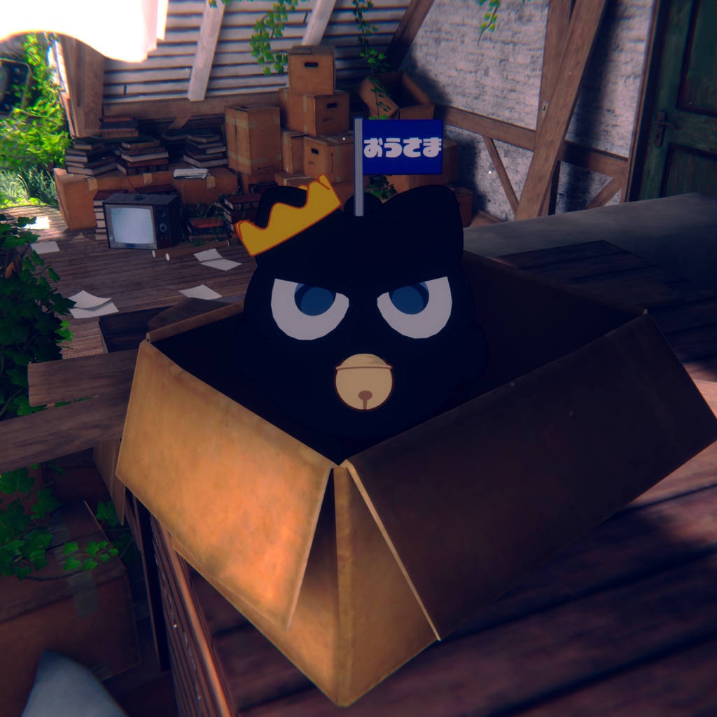 【にゃご専用王冠&アイテクスチャ】ねぶそくのおうさま【𝗙𝗥𝗘𝗘アイテム有】