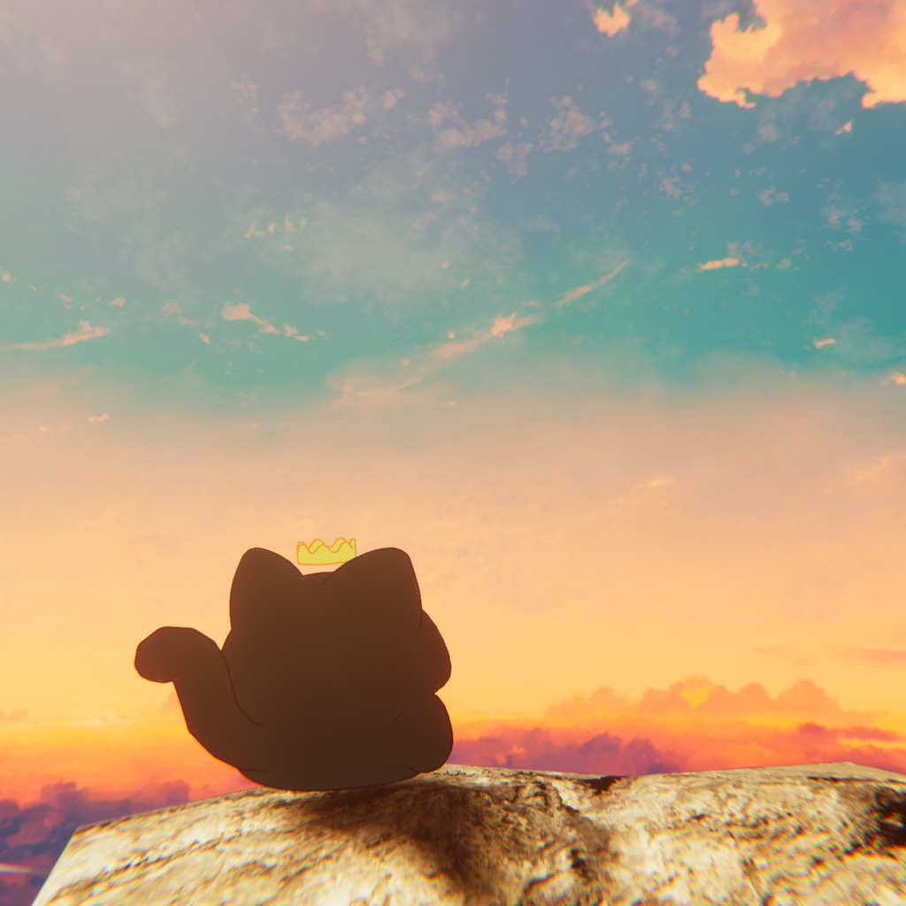 【にゃご専用王冠&アイテクスチャ】ねぶそくのおうさま【𝗙𝗥𝗘𝗘アイテム有】