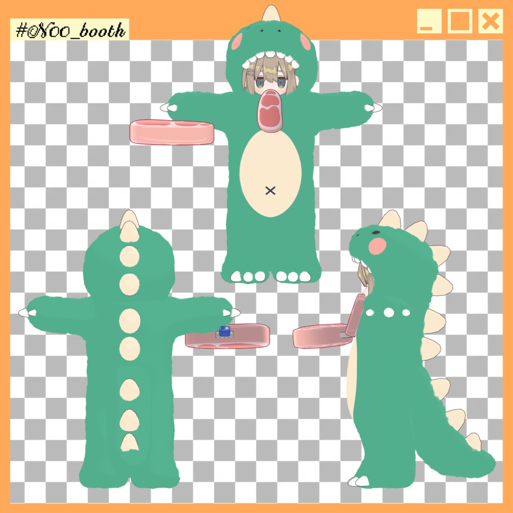 【! SALE ! 】もぐもぐモンスターGAOGAO!【複数アバター対応】