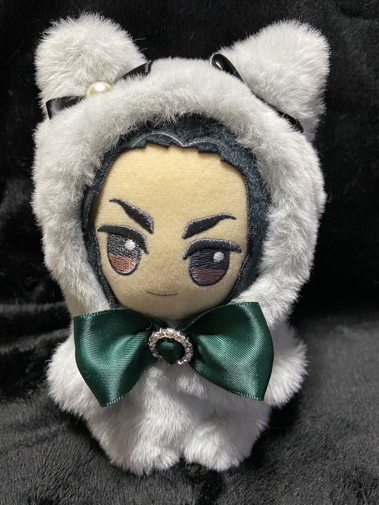 ちびぐるみ用 ぬい服 グレーねこ