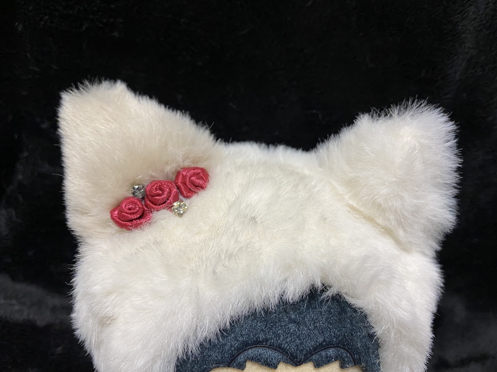 ちびぐるみ ぬい服 しろねこ(ベージュ)