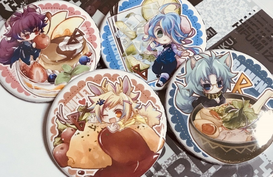 夜風飯缶バッジ