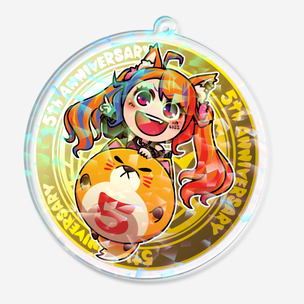 ICOCO5周年ホログラムアクリルキーホルダー