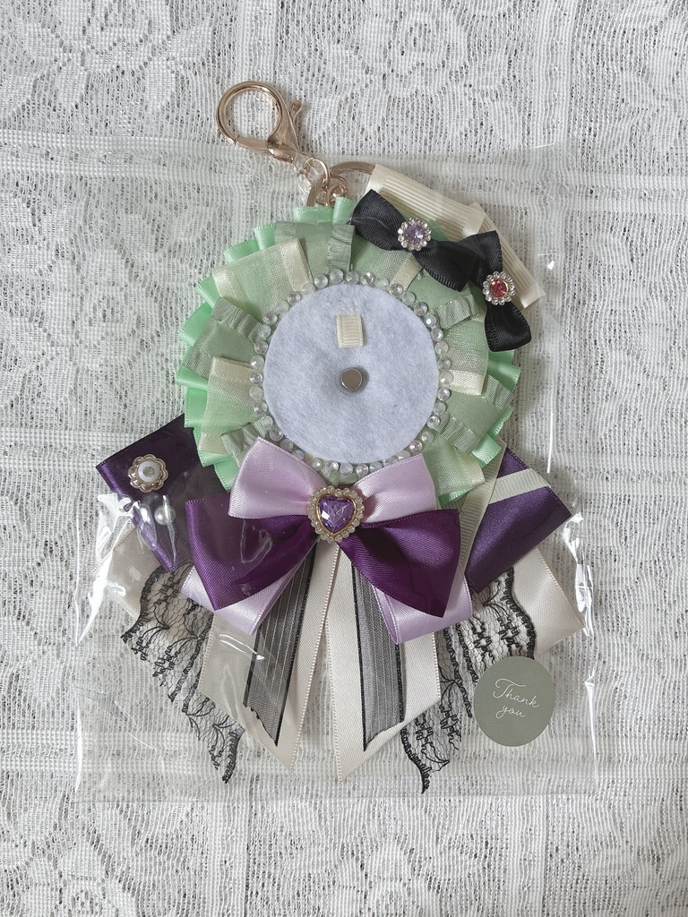 ロゼット 紫×緑