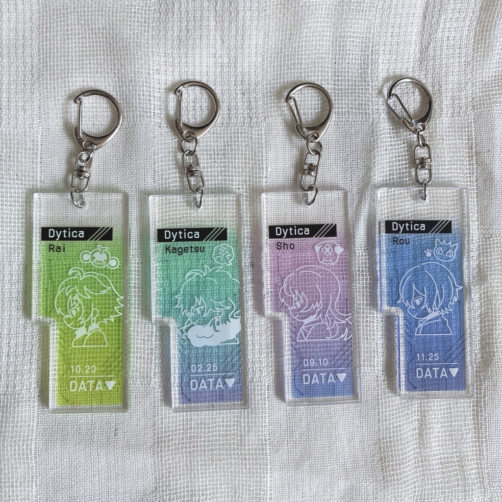 電子メモリー 風アクリルキーホルダー