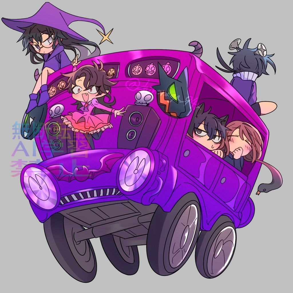 創作キャラオールスターホログラムステッカー