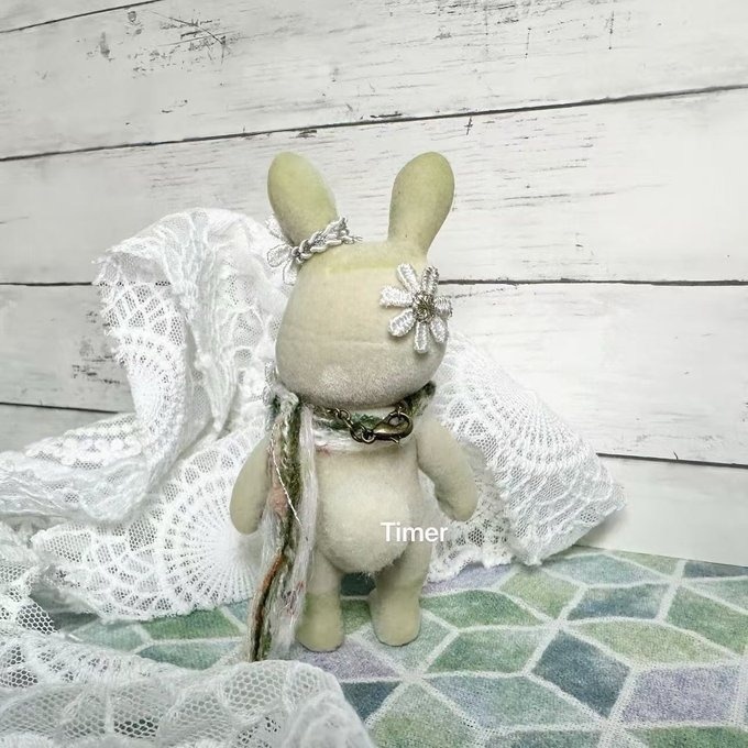カスタム ウサギファミリー シルバニアファミリーの人形「summer playful bunny 」 Daisy