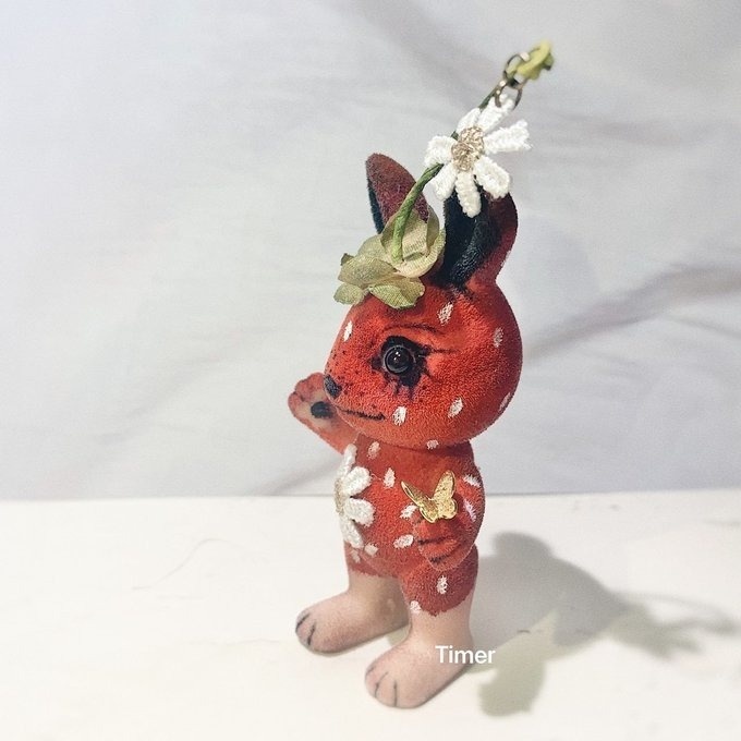 カスタム ウサギファミリー ホワイト シルバニアファミリーの人形 イチコの妖精