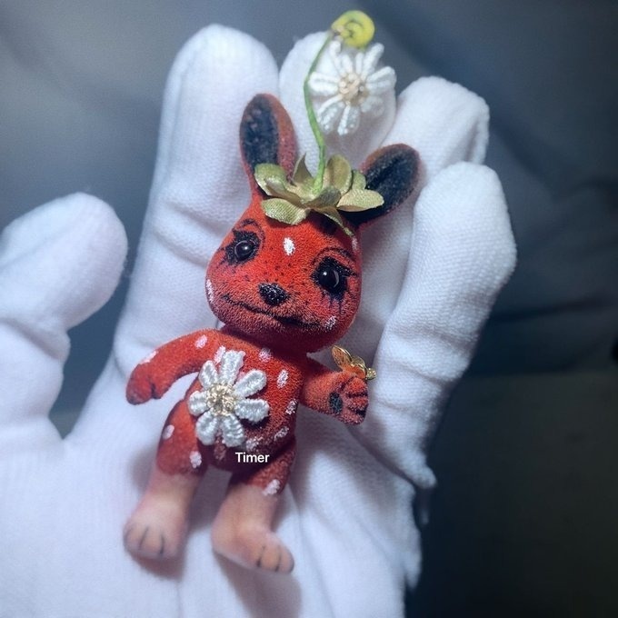 カスタム ウサギファミリー ホワイト シルバニアファミリーの人形 イチコの妖精