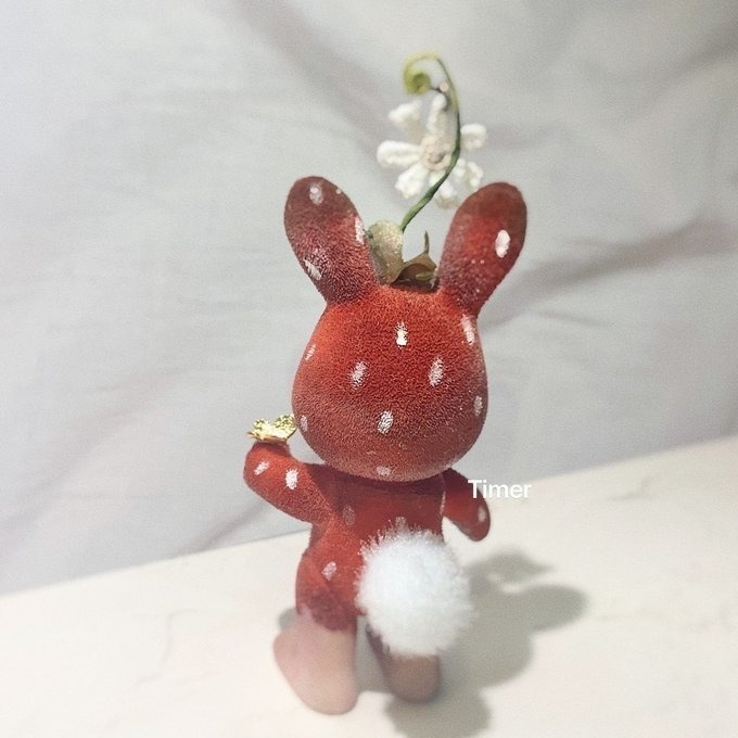 カスタム ウサギファミリー ホワイト シルバニアファミリーの人形 イチコの妖精