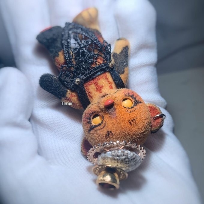 ハニーベア カスタム ミモザ モミジ 歪み帽子 34