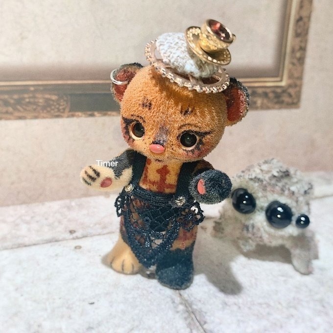 ハニーベア カスタム ミモザ モミジ 歪み帽子 34