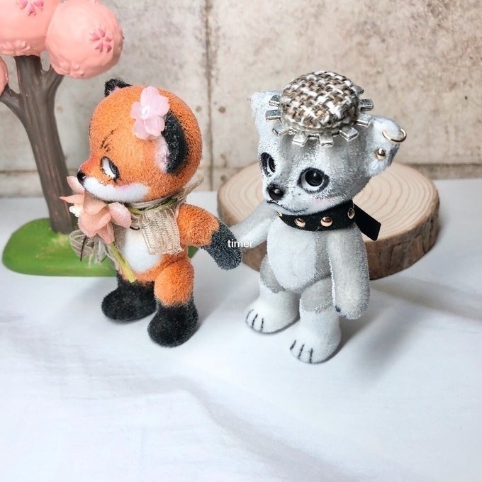 ハニーベア カスタム レンゲ ホワイト キツネ 狐 フィグ 27