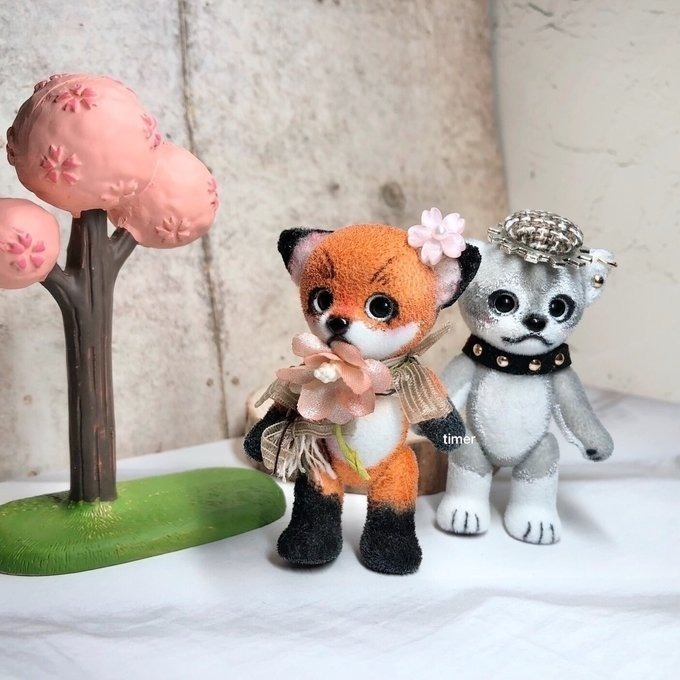 ハニーベア カスタム レンゲ ホワイト キツネ 狐 フィグ 27