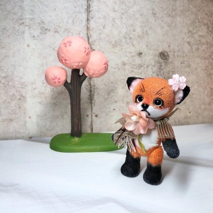 ハニーベア カスタム レンゲ ホワイト キツネ 狐 フィグ 27