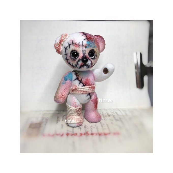 ハニーベア ハロウィン ゾンビ レンゲ カスタム Frank 三兄弟 妹 Fanny 09