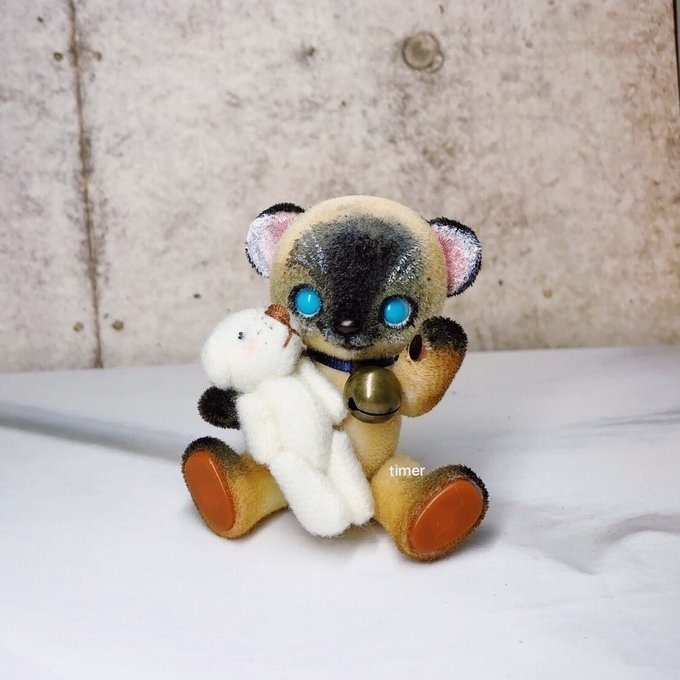 ハニーベア カスタム ミモザ ブルーホワイト シャム猫　シャムねこ ねこ ダーク 25